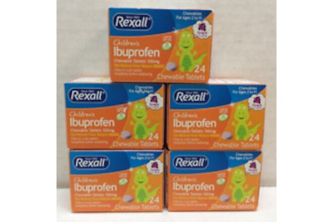 Rexall Children's ibuprofen Chewable  Tablets 100mg, 120 Tablets, Exp 01/2026
