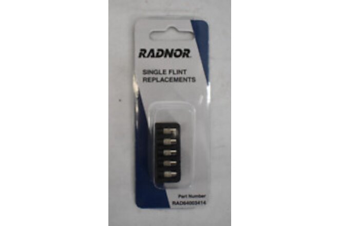 Radnor RAD64003414 Single Flint Replacements 5 Pack New