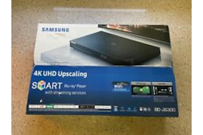 Samsung BD-J6300 4K Ultra HD 3D Smart Blu-ray Player w/ streaming services.
