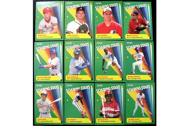 ⚾ 1990 Fleer Soaring Stars 12 Card Complete Set Ken Griffey Jr.