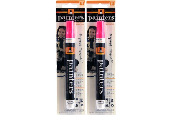 Elmer's Painters Opaque Paint Marker Medium Hot Pink W7367 non-toxi Lot of 2
