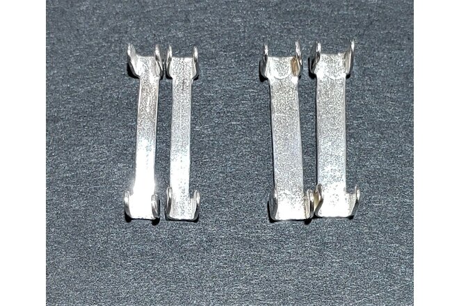 set 4 pcs Solid Silver Ring Guard Adjuster 2x2 and 2x3 mm band Fit down 1/2 size