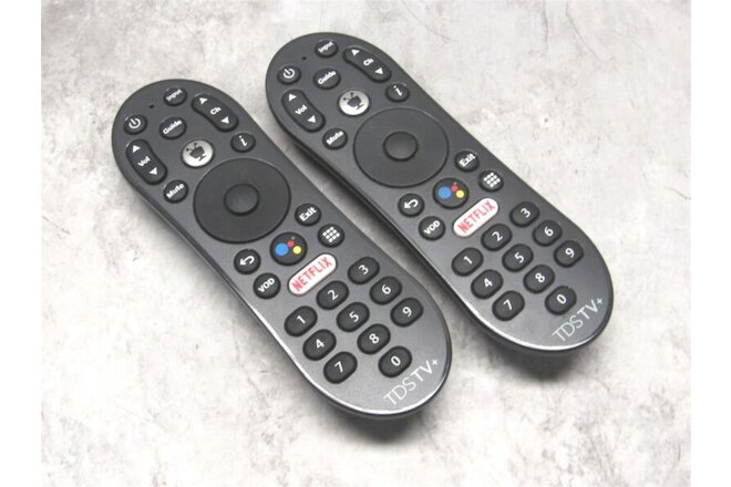 2 LOT - Genuine TiVo TDSTV+ Android TV Google Voice Remote Control URC37023BA00