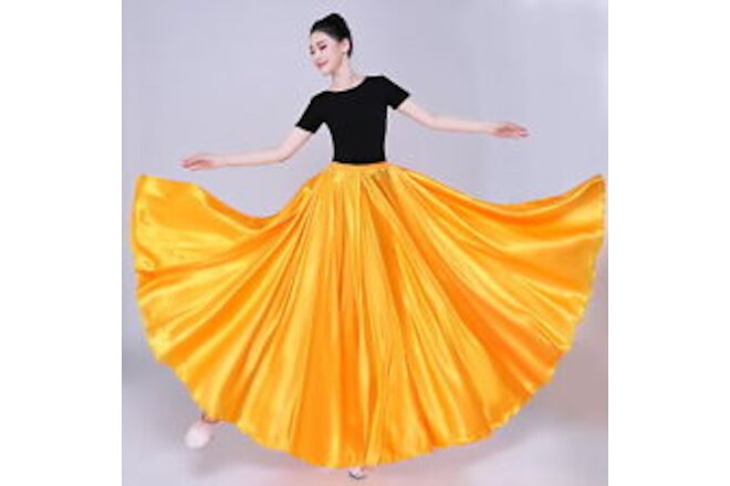 Layer Skirt Dancing Skirt Performance Skirt with Elastic Waist Pleated for Swing