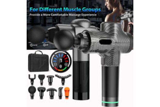 Muscle Massage Gun Deep Tissue for Athletes, Portable Percussion Massager Gun PT
