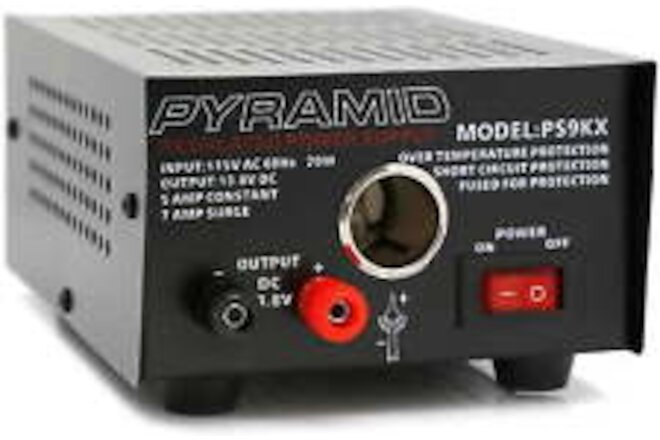 Pyramid PS9KX Universal Compact Bench Power Supply-5 Amp Linear Regulated Home L