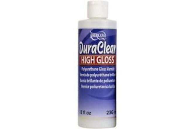 DecoArt DuraClear Poly Varnish High Gloss Clear Finish 8oz