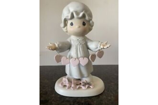 Precious Moments Large Figurine: 523283 You Have Touched So Many Hearts Rare 9”