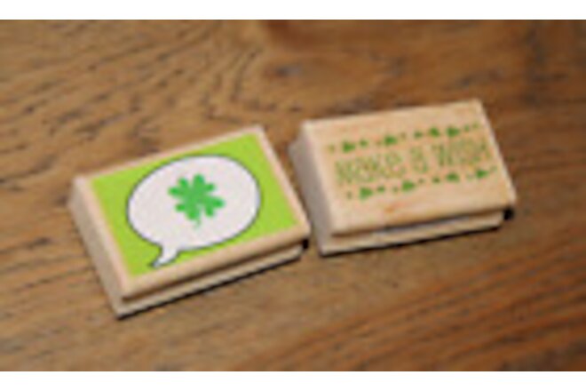 {St. Patrick's Day} Stamp Set LOT Wood Mounted Paper Craft Card Making Studio G