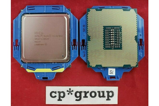 LOT OF 2 Intel Xeon E5-2670 v2 2.5GHz 25MB LGA2011 10-Core CPU Processor SR1A7