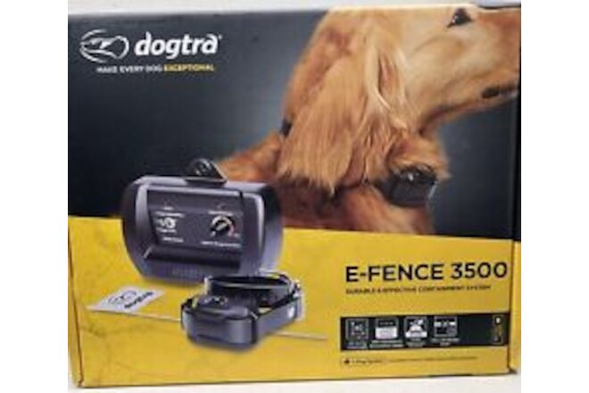 Dogtra E-Fence 3500 Electric 40-Acre Outdoor In Ground Fence w/ Wireless Collar