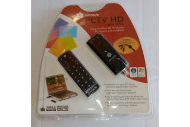 NEW Pinnacle PCTV HD Pro Stick USB2 HDTV Tuner for HD on PC, BRAND NEW, SEALED.