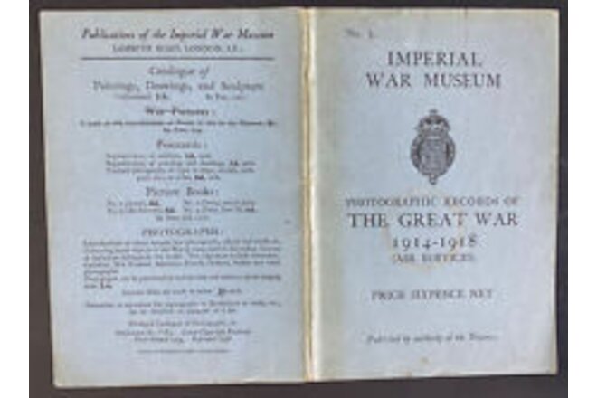Imperial War Museum Information WWI Booklet Picture Book No 3 Air Services