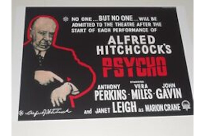 Alfred Hitchcock Psycho '61 Alternate Poster Promo 19"x13" Anthony Perkins