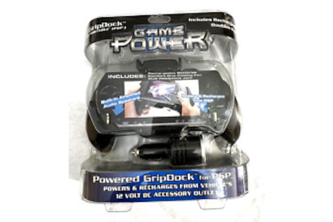 Game Power Powered GripDock Sony PSP (Playstation Portable) NEW SEALED