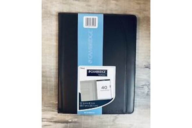New Brown Padfolio Portfolio W/ Legal pad.  Professional Cambridge  -card slot
