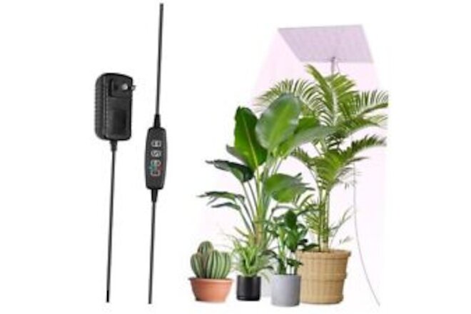 LED Grow Light for Indoor Plants - Adjustable Height (9-54in), Full Spectrum,