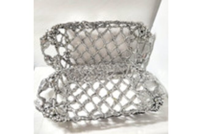 2 Vtg Arthur Court 1998 Grape Vine Casserole Dish Holder Platter Aluminum Trays