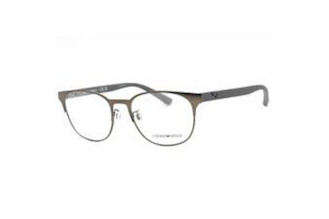 Emporio Armani Men's Eyeglasses Matte Gunmetal Metal Round Frame 0EA1139 3003
