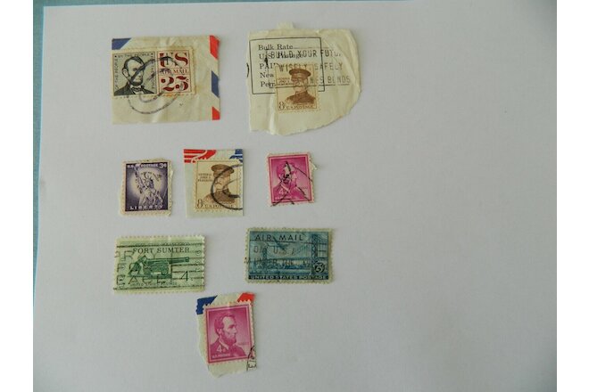 Lot Vintage Stamps US America Postage Historical Figures 1960s
