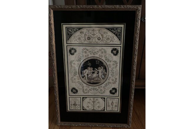 THREE ANTIQUE 18th CENTURY ITALIAN HAND-COLORED ENGRAVINGS - MATTED AND FRAMED