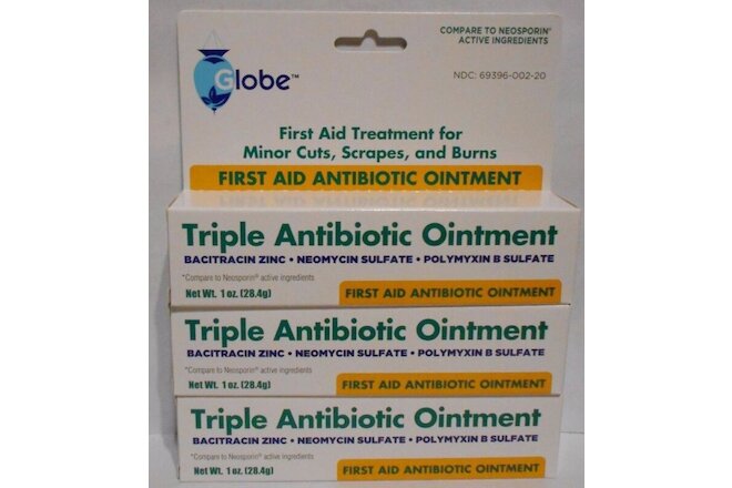 First Aid Triple Antibiotic Ointment 1oz Tube -3 Pack -Expiration Date 09-2024