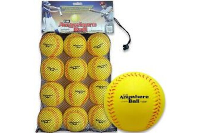 Baseball/Softball Foam Training Ball (12 Pack)