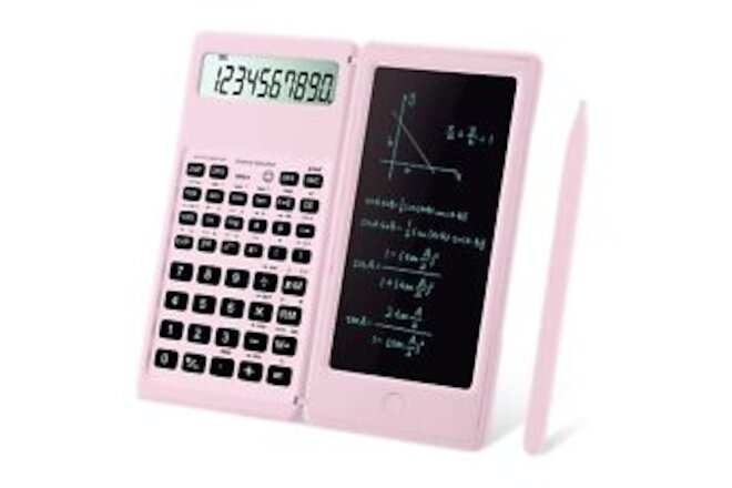 Multi-functional Pink Kawaii Scientific Calculator with Algebra, Trigonometry...