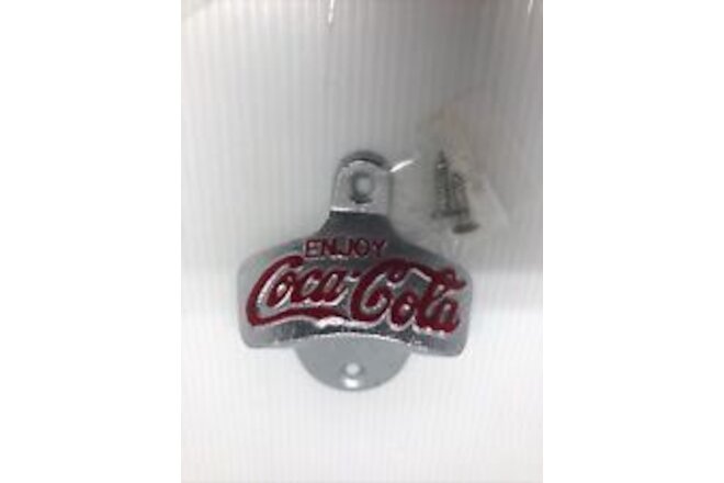 Coca-Cola Wall Mount Bottle Opener Vintage 1970’s Reproduction New NOS