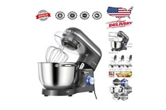 Elegant 6.5QT Stand Mixer with 6 Optimized Speeds and Large Capacity Bowl