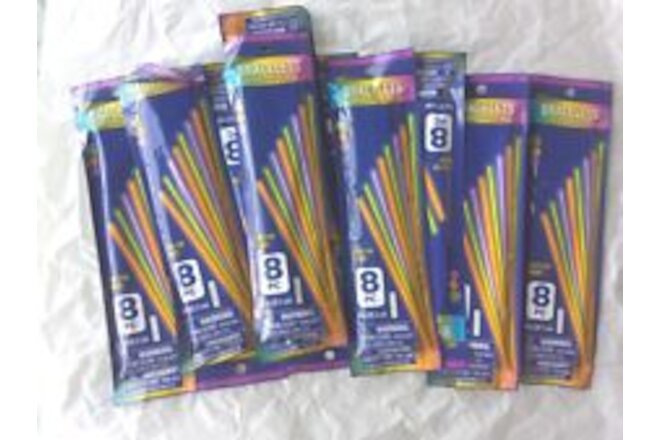 New Sealed Lot (10 Packs of 8) Play  Glow Stick 8 inch Bracelets