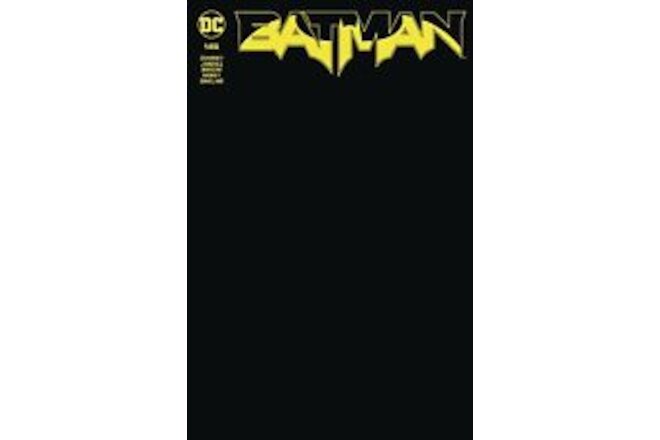 BATMAN #145 DC Comics (2024) COVER F BLACK BLANK CARD STOCK VARIANT