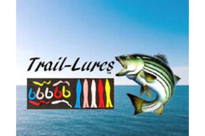 TRAIL-LURE Fishing Trailers - Fish Tails+Action Eels, COMBO PACK, 5 Color, 20 ct