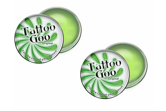 2 Tattoo Goo Original .75oz Aftercare Salve Ointment Kit - 3/4 oz