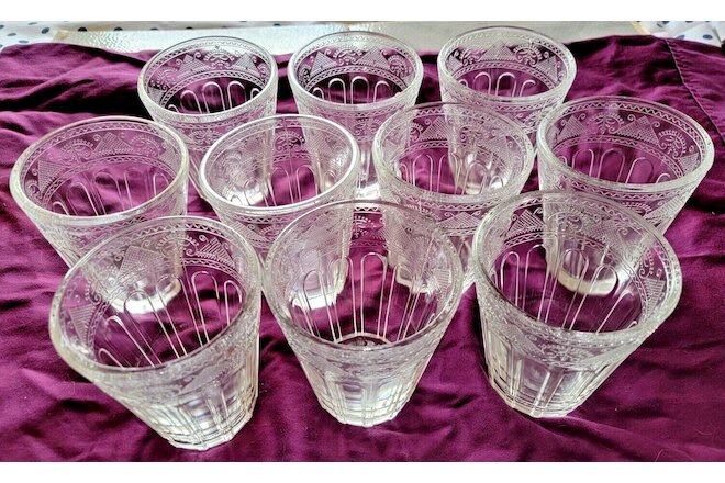 Two vintage Ralph Lauren Double Old Fashioned Glasses, Emma pattern, vol. disc.