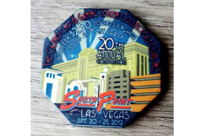 $2.50 Las Vegas South Point 20th CC&GTCC 2012 Casino Chip