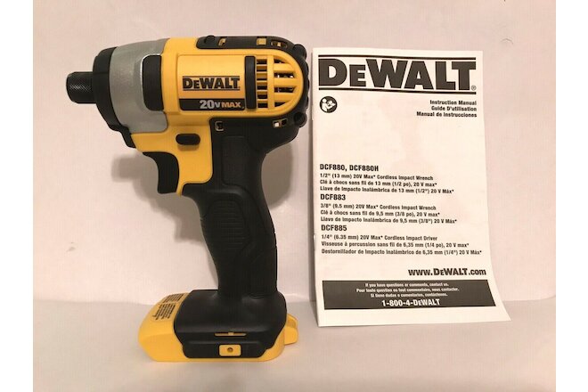 DEWALT DCF885 20V 1/4 in. Impact Driver - Black/Yellow (Tool Only)