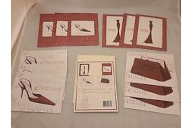 Emily Adams Fashion Diva 12 Assorted Blank Note Cards With Matching Envelopes