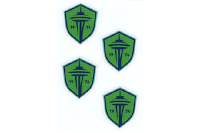 (4) Seattle Sounders FC MLS Soccer Decals / Yeti Stickers *Free Shipping