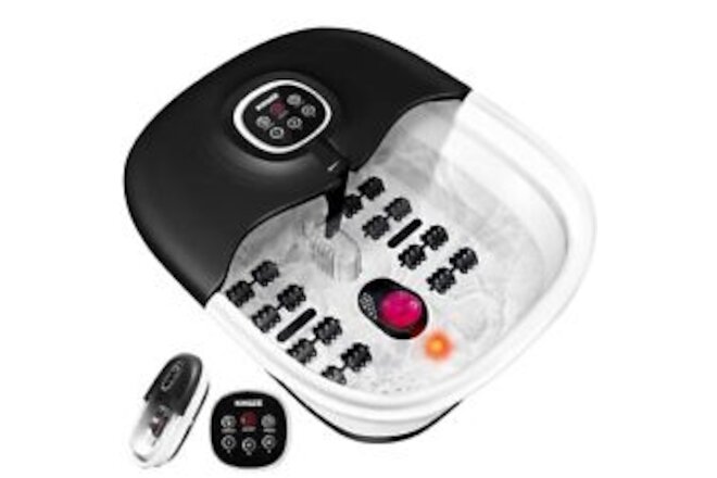 Collapsible Foot Spa Bath with Heat, Remote Control, Temperature Control, Black