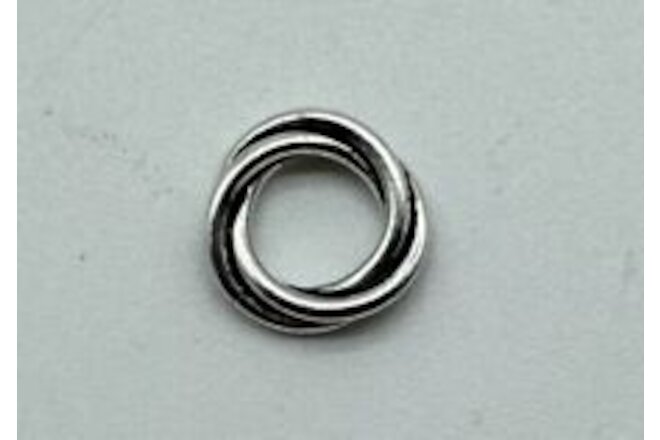 10 mm sterling silver double ring