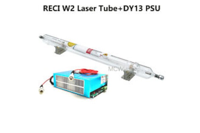 RECI W2 90W-100W CO2 Laser Tube & 110v CO2 Powr Supply for CO2 Laser Engraver