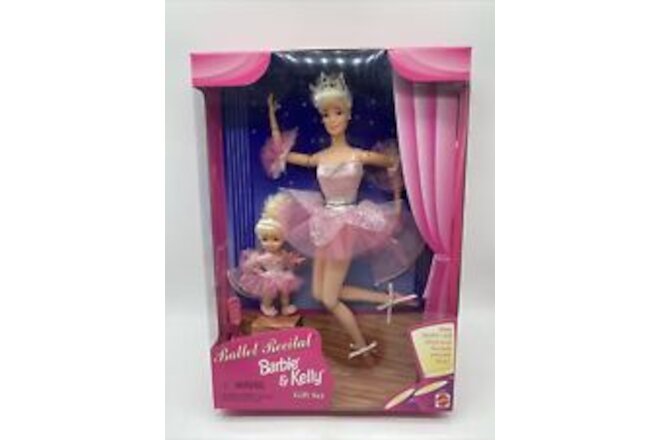 Ballet Recital Barbie and Kelly Doll Gift Set 1997 Mattel #18187 NRFB