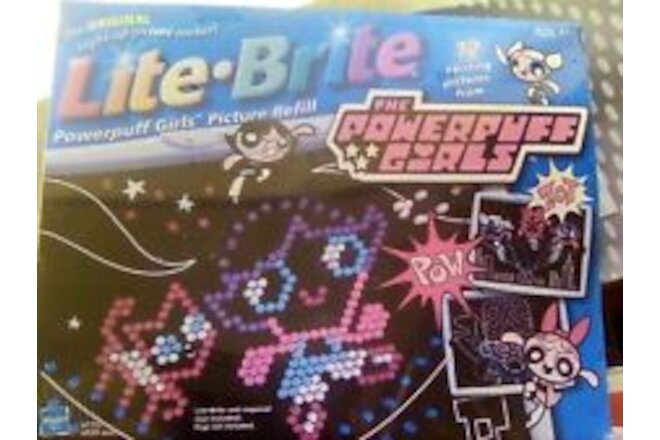 🔥Lite Brite Powerpuff Girls Picture Refill Pages VTG Y2K 2001 Hasbro NEW Sealed