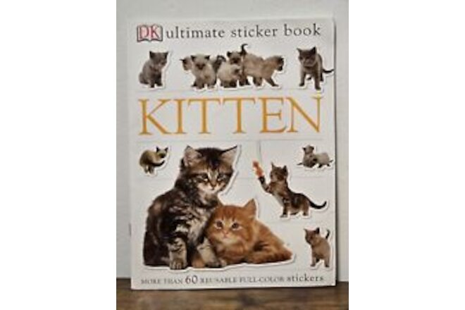 1993 The Ultimate CAT Sticker Book Vintage DK Reusable Educational Kitten NEW