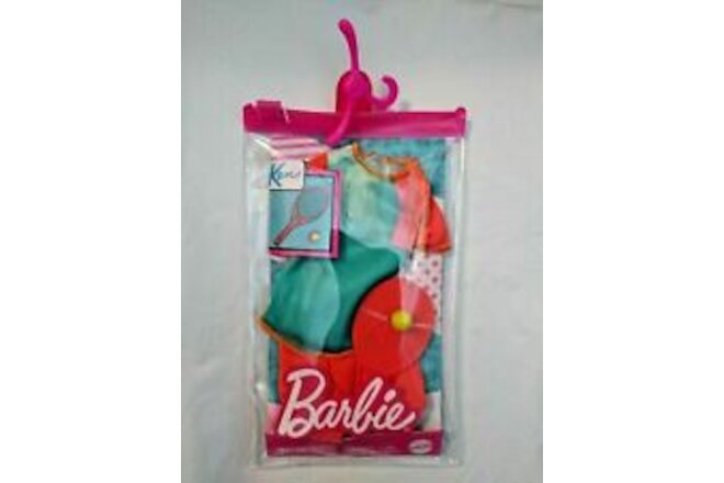 Barbie Ken Fashion Pack Tennis Outfit Racket Ball In Reusable Zip Pack - FREE SH