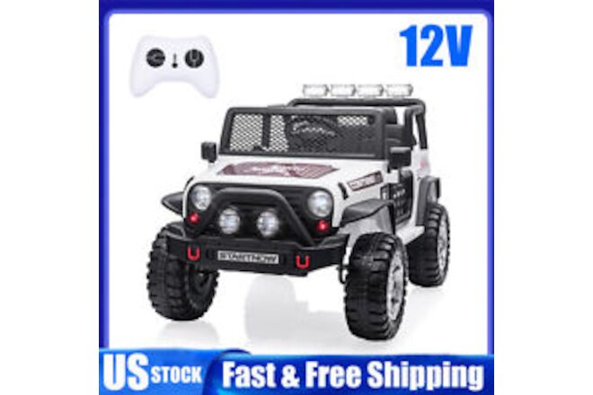 12V Kids Ride on Car Jeep 2 Seater Electric Vehicle Jeep Toy w/Remote Control US