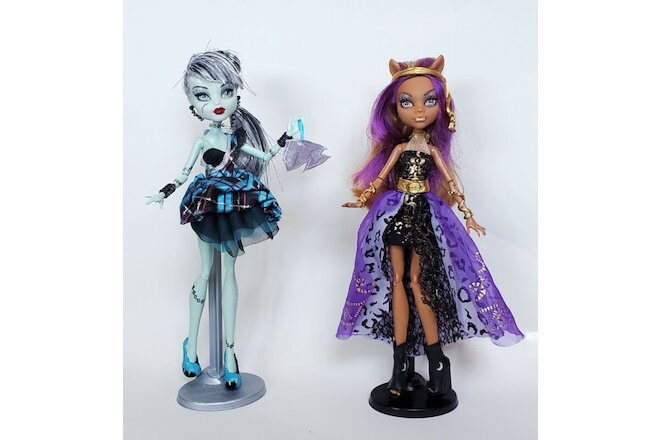 Clawdeen Frankie Stein doll lot BAD HAIR READ Monster High 13 Wishes Sweet 1600