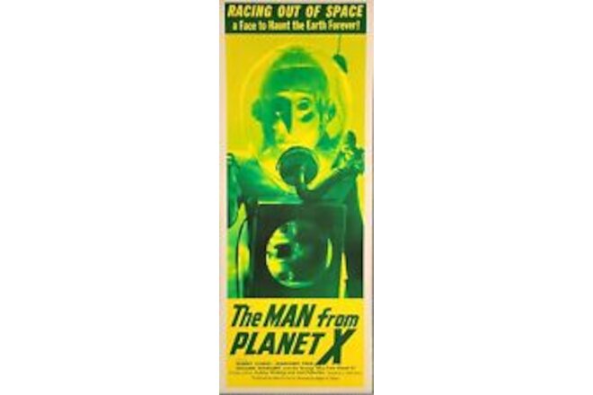 "The Man From Planet X"  1951 United Artist Insert 14" X 36" Reproduction Poster