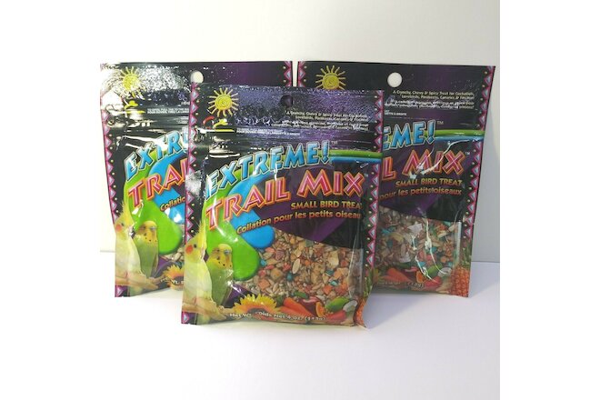 (Lot of 3) F. M. Browns Extreme! Trail Mix Small Bird Treat 4 oz. - Made in USA